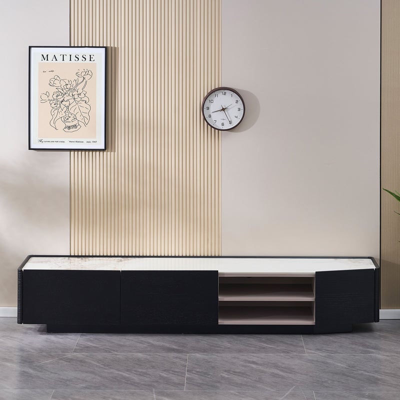 Home Box Estrella TV Unit with Sintered Stone Top for TVs - Image 1